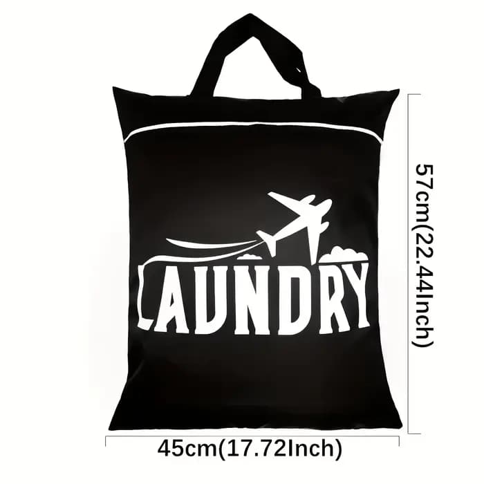 1 grand sac à linge de voyage avec poignée