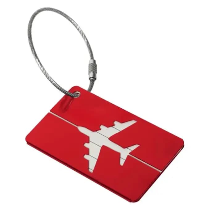 Étiquette de bagage portable en alliage pour délit de vol créatif, porte-adresse d'identité de valis