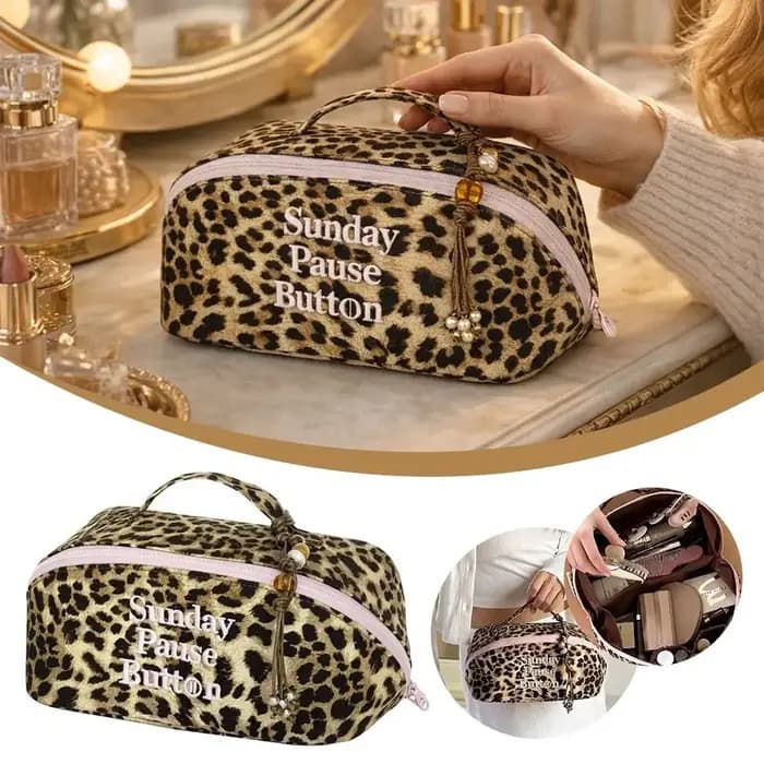 Sac fourre-tout léopard vintage tendance