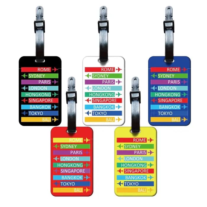 Étiquette de bagage créative 5 couleurs