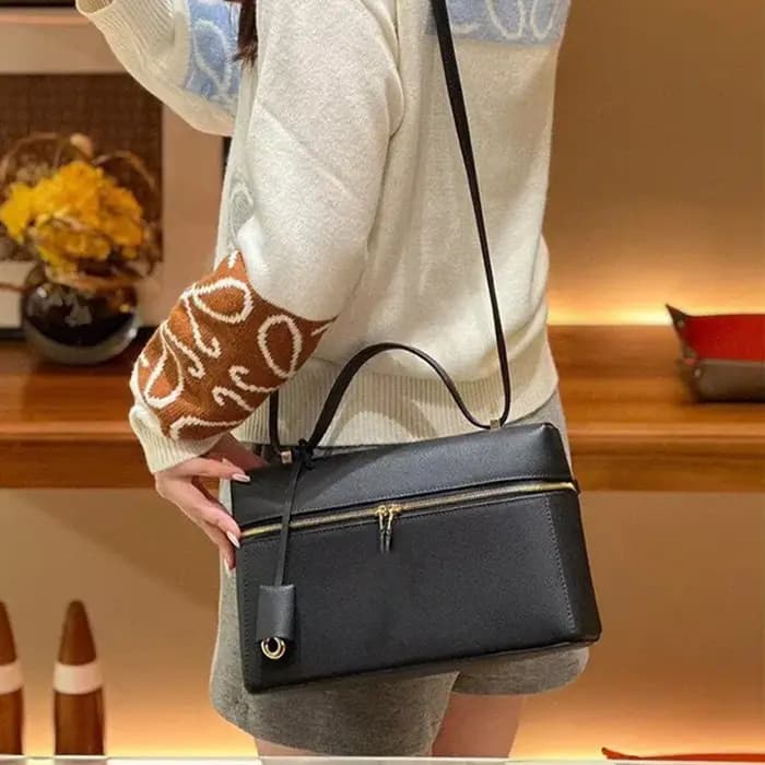 Sac Boston pour femme en cuir souple