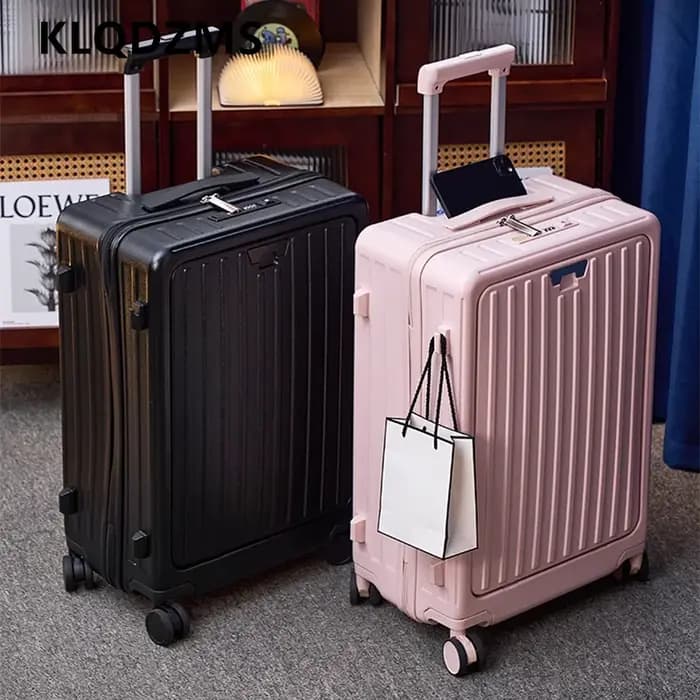 KLQDZMS bagage pour ordinateur portable 20 "22" 24 "26 pouces ouverture frontale ABS + boîtier d'embarquement pour PC