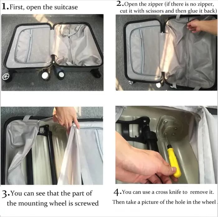 Convient pour Samsonite JY-105 valise boîtier de roue