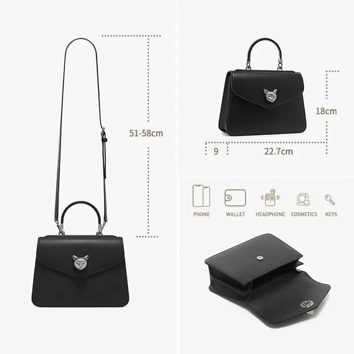 2025 BAFELLI CAT femmes nouvelle mode sac à main dame élégant affaires femme cuir marque de luxe déc