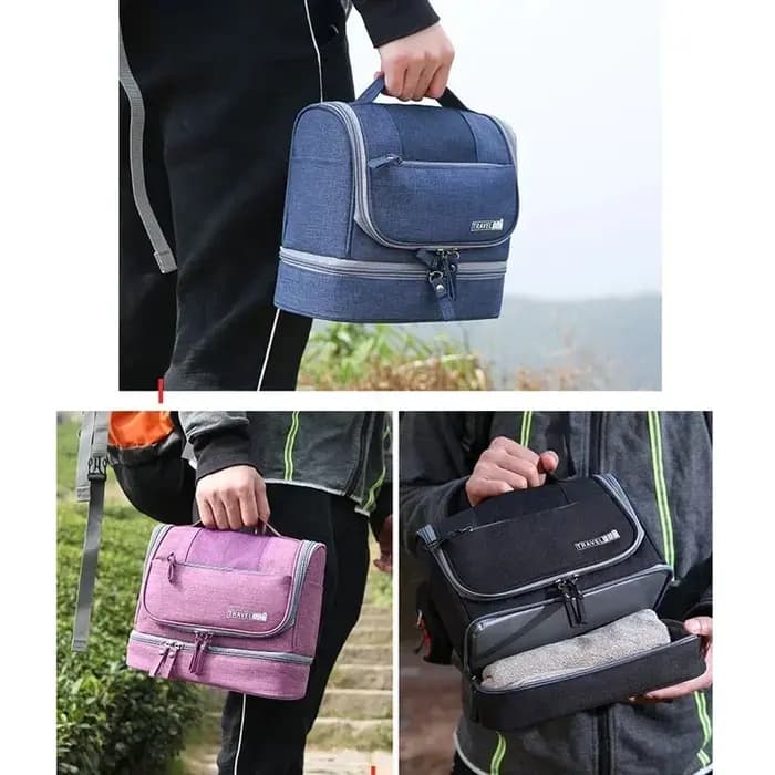 Sac de maquillage suspendu pour hommes, organisateur de voyage Oxford, sacs à cosmétiques pour femmes, trousse de maquillage nécessaire, trousse de toilette de lavage