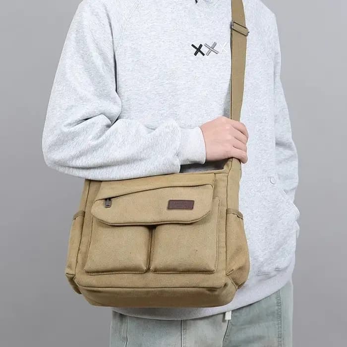 Sac à bandoulière en toile pour hommes