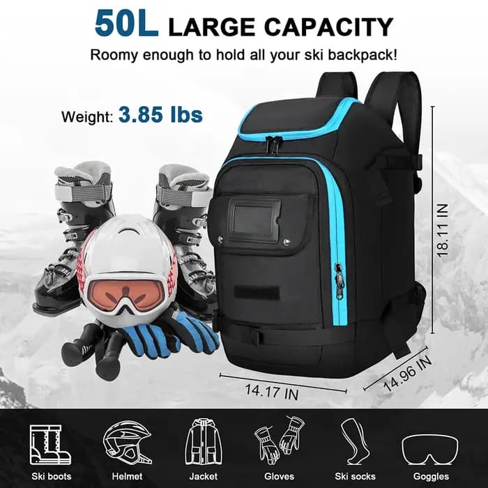 Sac à dos de voyage pour bottes de Ski