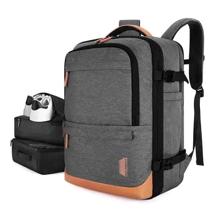 BAGSMART valise sac à dos de voyage pour Easyjet cabine sac 45x36x20 sacs à dos pour hommes remplaçable étanche 17 ''sac à dos pour ordinateur portable