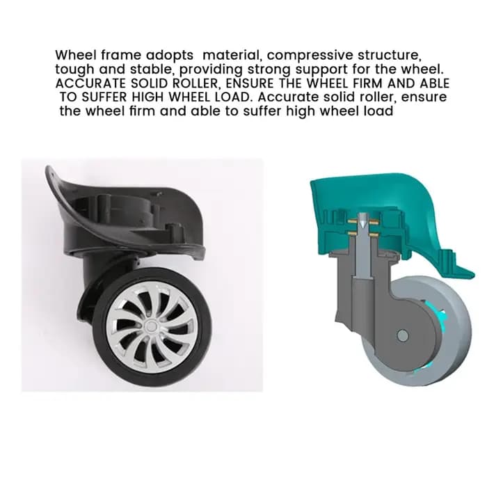 4 Pack valise à bagages de remplacement roues Spinner roue pivotante universelle