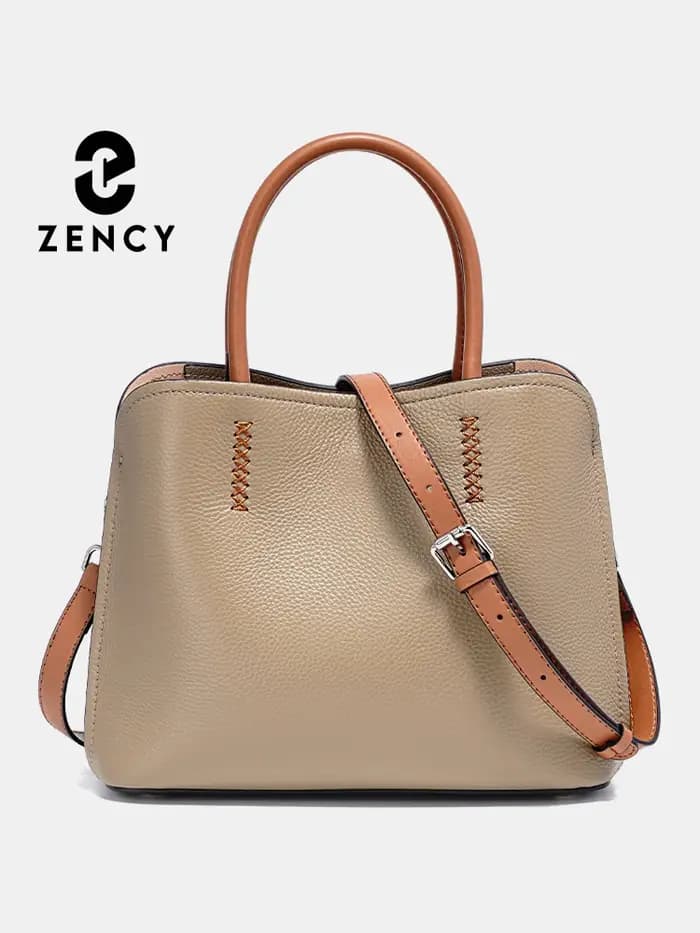 Sac Shopper Zency en Cuir Véritable pour Femme