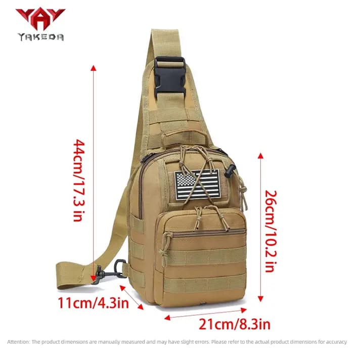 YAKEDA Sac à bandoulière extérieur multifonctionnel