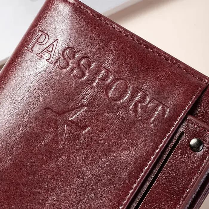 Porte-passeport et portefeuille combinés, antivol, anti-démagnétisation, organiseur multifonctionnel de documents et de cartes, porte-billets de voyage, organiseur de documents de voyage d'affaires po