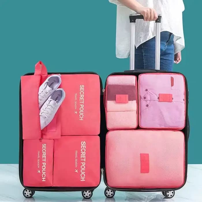Lot de 6 pochettes de rangement pour valise de voyage