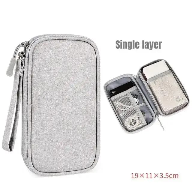 1Pc nouveau sac de rangement de voyage organisateurs de rangement de câbles pochette étui de transpo