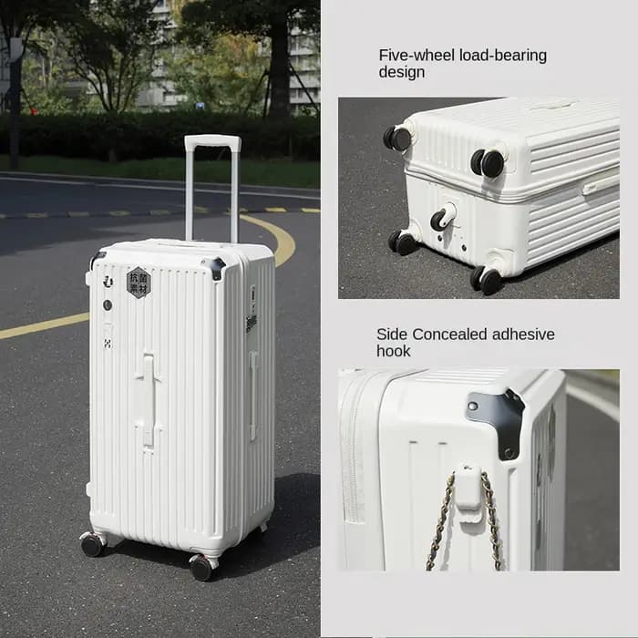 Valise 30 "bagages de grande capacité hommes et femmes universel mot de passe à cinq roues boîtier d