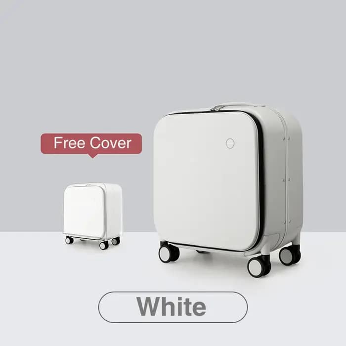 Mixi nouveau Design brevet valise à main femmes 18 pouces bagage roulant hommes Polycarbonate cadre