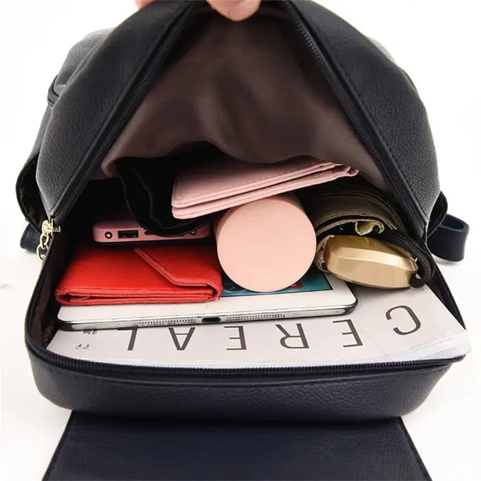 Sac à dos en cuir de grande capacité pour femme, sac à dos de voyage pour adolescentes, sacs initiés à l'école, designer, haute qualité