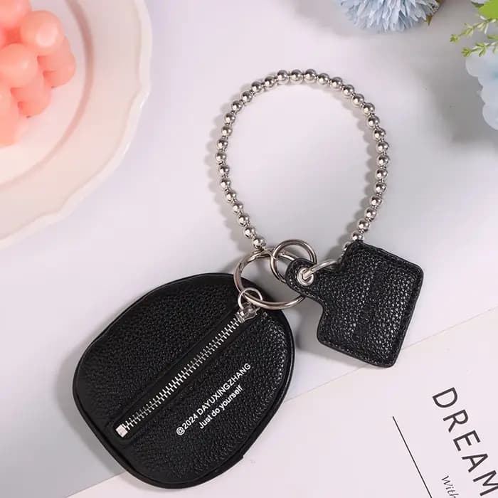 Accessoires de sac tendance en cuir PU noir texturé