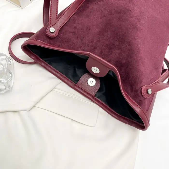 Sac à bandoulière en Faux daim pour femmes