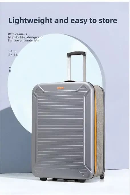 Valise à roulettes pliante de 20 pouces, bagage de cabine de grande capacité, valise de voyage portable pour les déplacements professionnels