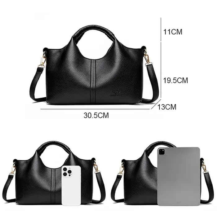Sac fourre-tout en cuir authentique pour femmes