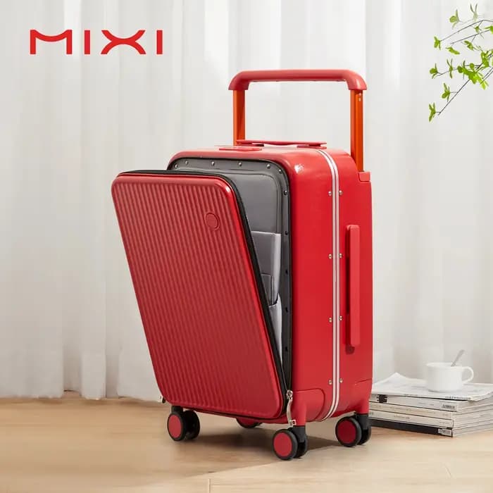Réi-Valise de voyage avec poche avant pour ordinateur portable pour homme et femme