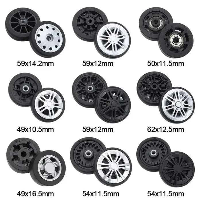 Roues de remplacement universelles pour valise
