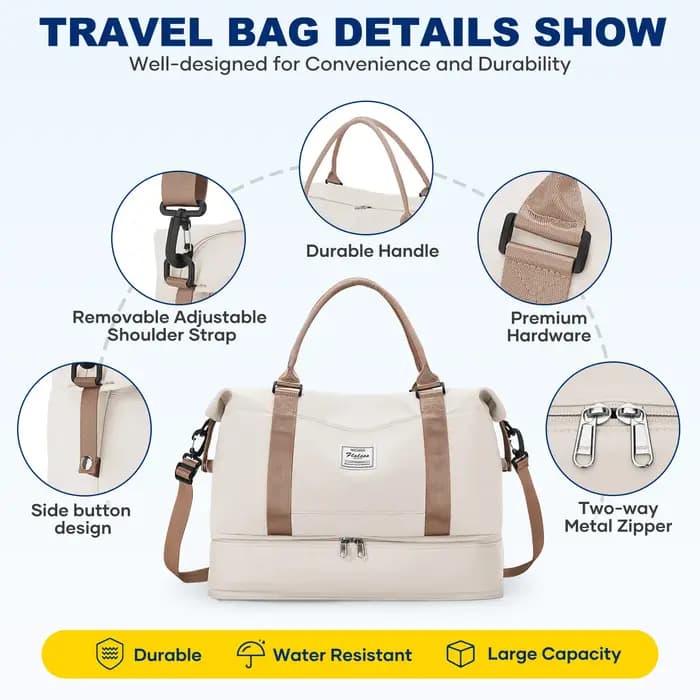 Sacs de week-end pour femmes, sac de voyage Ryanair, sac cabine 40x30x20, bagage à main pliable, sac de voyage pour hommes, sac de sport imperméable