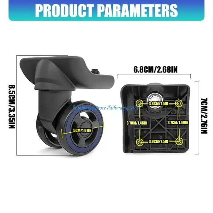 Roulette rechange remplacement roue bagage 573B