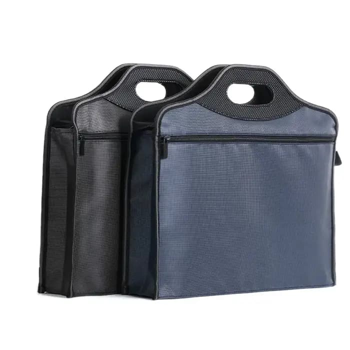 Sac à documents portable étanche et épaissie avec fermeture éclair, dossier de fichiers Oxford double couche, étui à bombes de bureau, remplissage Tute Business, A4