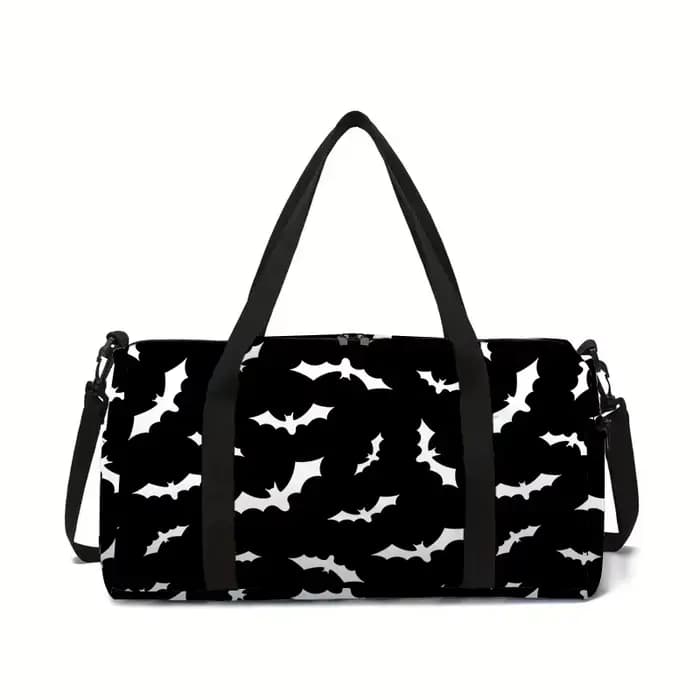 Sac de voyage blanc et noir grande capacité pour garçons et filles, meilleurs cadeaux, sacs de voyag
