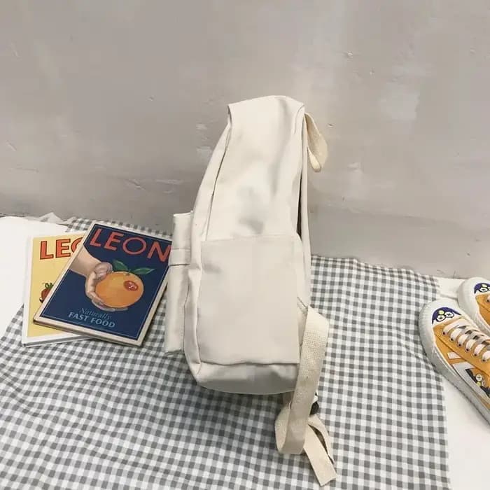 Sac à dos noir solide, sac d'école Oxford étanche