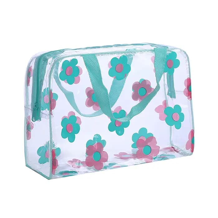 Sac cosmétique de voyage transparent