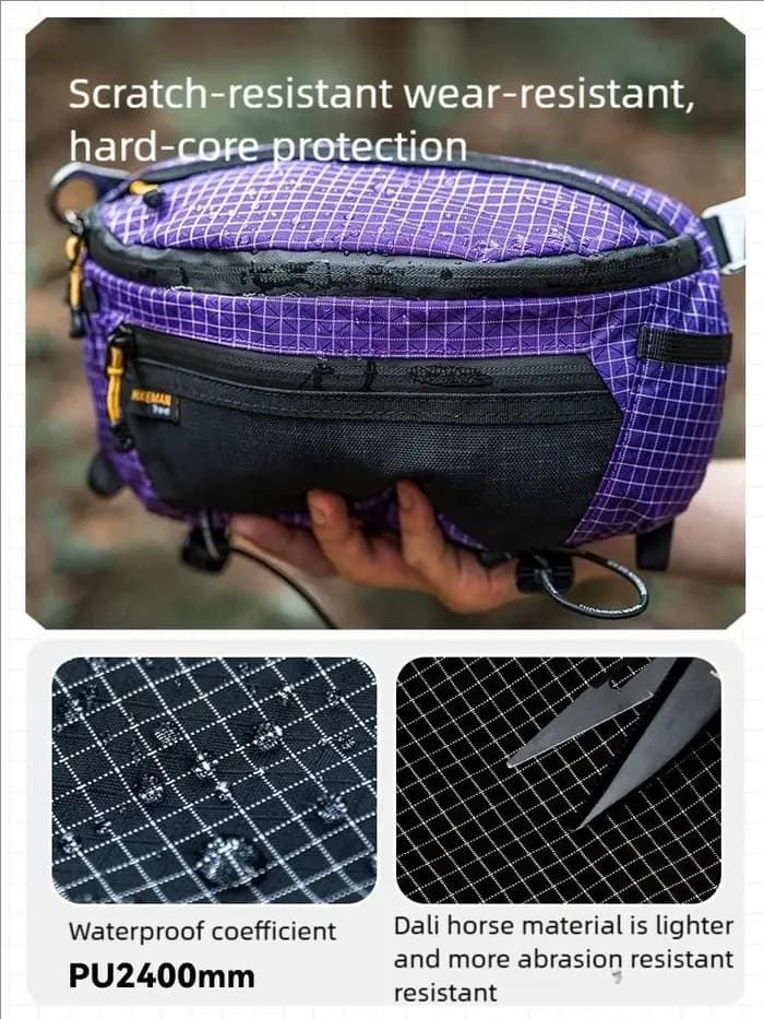 HIKEMAN sac de poitrine en plein air UHMWPE cyclisme sport sac à bandoulière randonnée voyage sac suspendu pour sac à dos Expansion améliorée V2.0