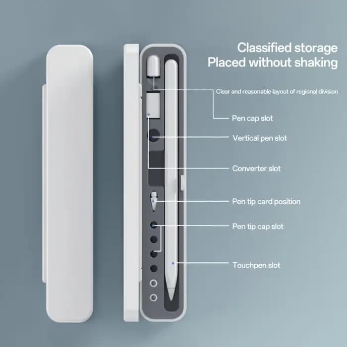 Étui de rangement de protection universel pour Apple Pencil 1/2 génération