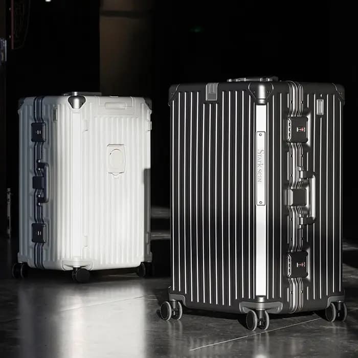 Valise de 32 pouces, grande capacité, PC épais, cadre en aluminium, valise de voyage, sac d'habitacle de 20 pouces avec porte-gobelet