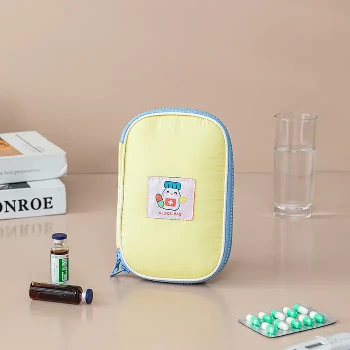 Sac médical de voyage Portable en Nylon, Kit d'urgence étanche mignon, pochette de stockage de médic