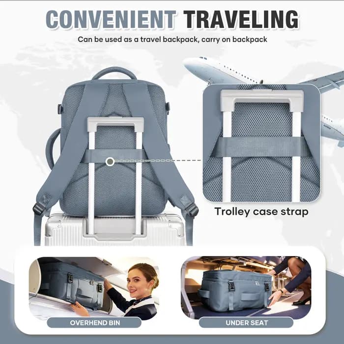 Sac à dos de voyage pour cabine d'avion 40x30x20