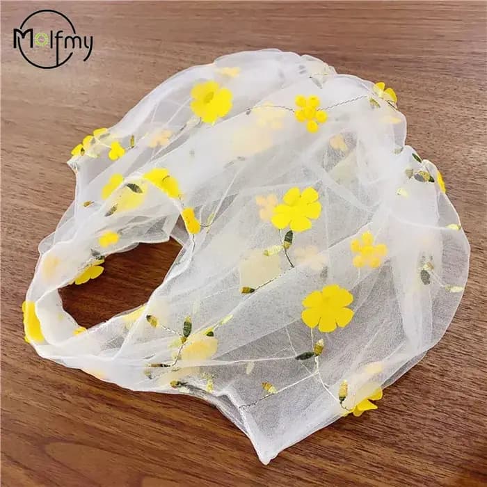 InjMesh-Sac fourre-tout brodé de fleurs pour femmes