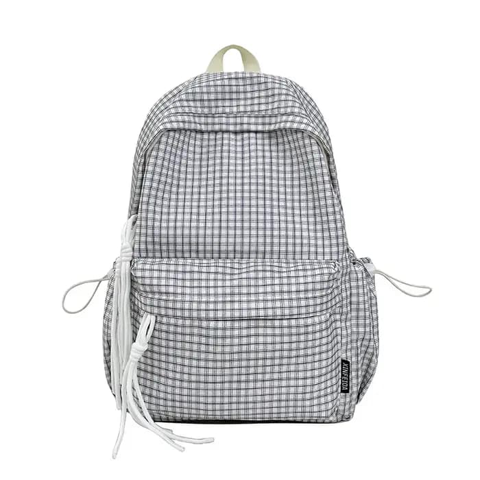 Sac à dos de voyage à motif quadrillé original