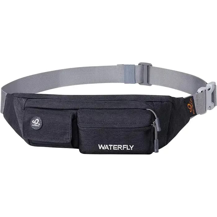 WATERFLY Fanny Pack pour femmes hommes petite pochette de taille sac de ceinture mince avec 4 poches