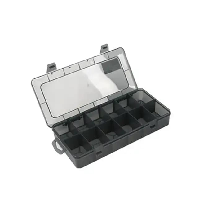 Plastique 1 pièces Transparent réglable emballage valise organisateur boîte composant boîtier pièces boîte outil boîte de rangement