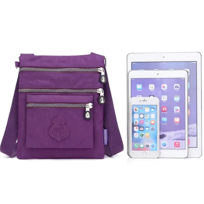 Sac à bandoulière en nylon ultra léger multicouche pour femme