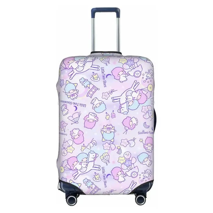 Housse de protection personnalisée pour bagages, motif dessin animé Little Twin Stars, Kiki Lala, ad