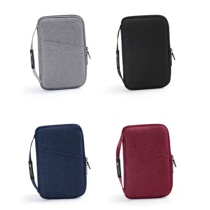 Accessoires de voyage Portefeuille de voyage en tissu OX Porte-billets Porte-passeport familial Housse de protection pour passeport Étui à documents zippé