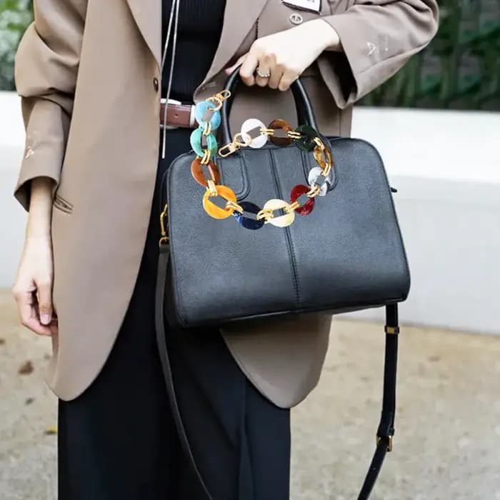 Sangle de Sac à Main en Résine Acrylique pour Femme