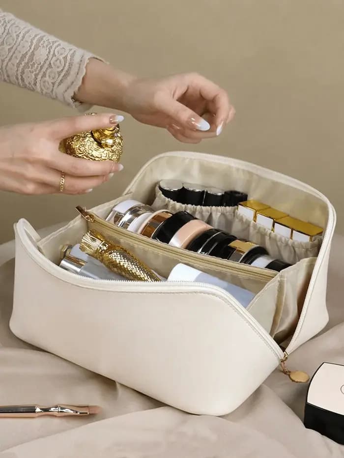 Grand sac à cosmétiques de voyage pour femmes