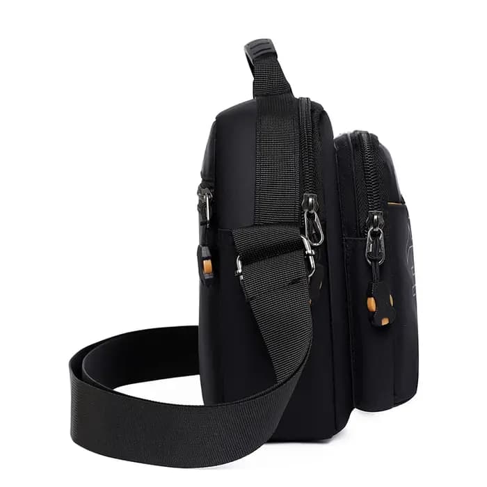 Sac messager imperméable de grande capacité pour homme – Sac bandoulière en nylon durable avec plusieurs poches pour les voyages et le travail