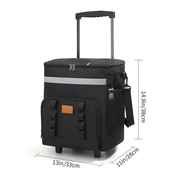 Sac isotherme à roulettes grande capacité, étanche, pour pique-nique, camping, voiture