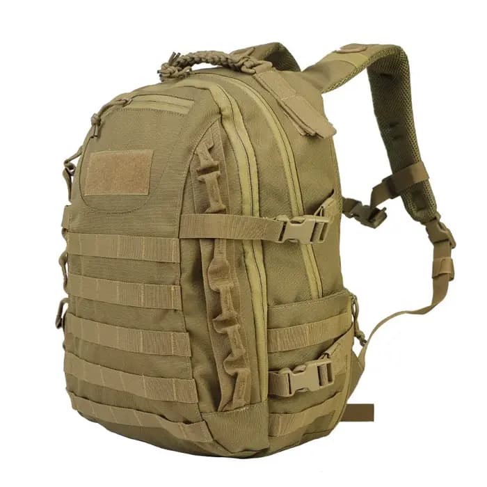 Sac à dos tactique rouge pour camping et randonnée en plein air, système MOLLE, sac à dos de voyage,